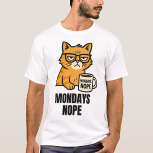 Grumpy Cat Coffee Club: Maandagen? Nee. T-shirt