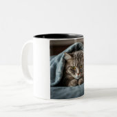 Grumpy Cat Coffee Mok: een perfect Grumpy Morning Tweekleurige Koffiemok (Voorkant links)