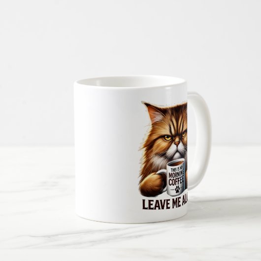 Grumpy Cat Coffee Mok - 'Laat me met rust' (Voorkant rechts)
