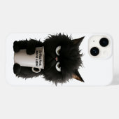 Grumpy Cat Coffee Mood T-Shirt Funny Black Fluffy  Case-Mate iPhone Case (Achterkant (horizontaal))