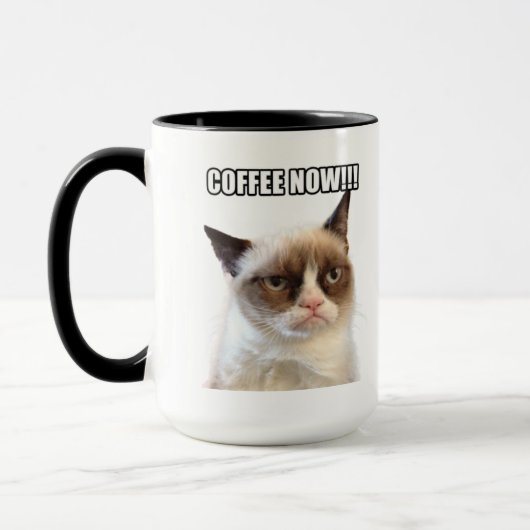 Grumpy Cat™ COFFEE NU!!! Mok (Links)