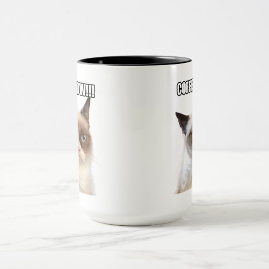 Grumpy Cat™ COFFEE NU!!! Mok (Midden)
