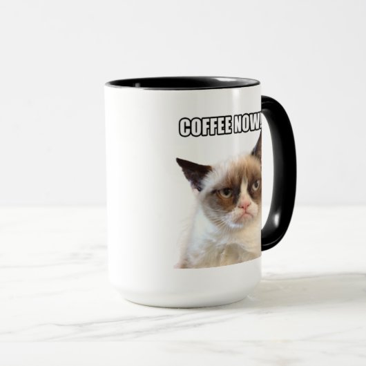Grumpy Cat™ COFFEE NU!!! Mok (Voorkant rechts)