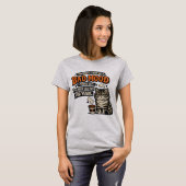 Grumpy Cat Coffee Stemming – Retro Grappige Citaat T-shirt (Voorkant volledig)