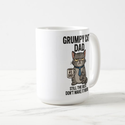 Grumpy Cat Dad - Nog steeds de beste Koffiemok (Voorkant rechts)