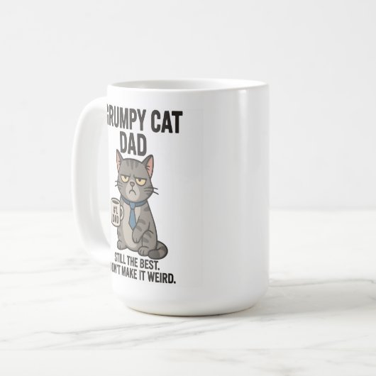 Grumpy Cat Dad - Nog steeds de beste Koffiemok (Voorkant links)