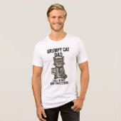 Grumpy Cat Dad - Nog steeds de beste Tri-Blend Shirt (Voorkant volledig)