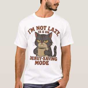 Grumpy Cat “Energiebesparende Modus” Grappig Citaa T-shirt