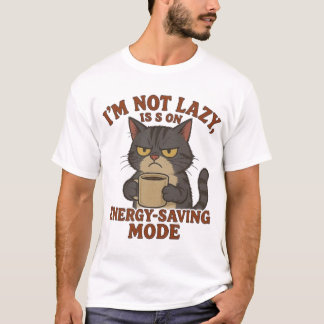 Grumpy Cat “Energiebesparende Modus” Grappig Citaa T-shirt