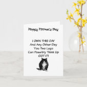 Grumpy Cat Fathers Day Kaart (Gele Bloem)