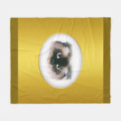 Grumpy Cat Fleece Deken (Voorkant (Horizontaal))