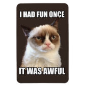 Grumpy Cat flexibele magneet (Verticaal)