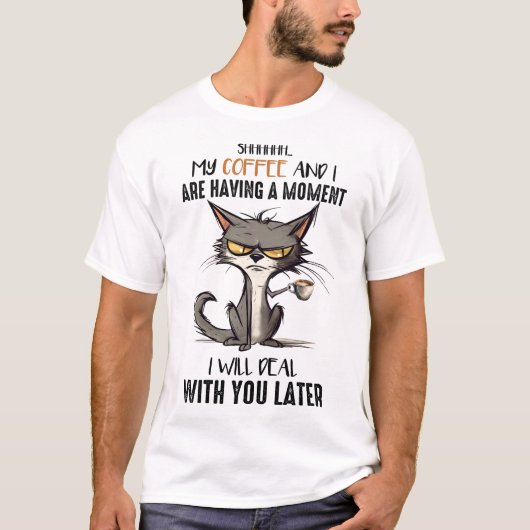 Grumpy Cat Funny Gezegde T-shirt (Voorkant)