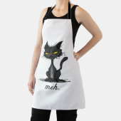 GRUMPY CAT - Funny Meh Cat - Crazy Cat Lady Gift Schort (Insitu)