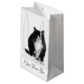 Grumpy Cat Gift Bag Klein Cadeauzakje (Voorkant Gekanteld)