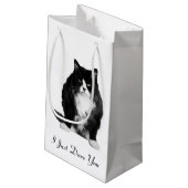 Grumpy Cat Gift Bag Klein Cadeauzakje (Achterkant Gekanteld)