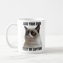 Grumpy Cat Glare - Voeg je eigen tekst toe Koffiemok