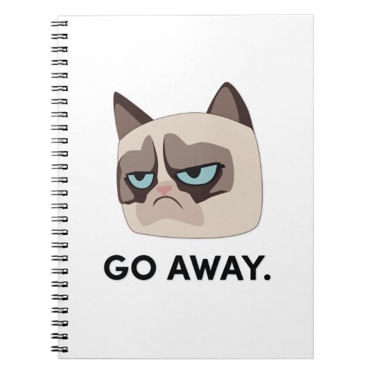 Grumpy Cat "Go Away" Sketch Book Notitieboek (Voorkant)
