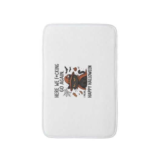 Grumpy Cat Halloween Classic T-shirt Badmat (Voorkant Verticaal)