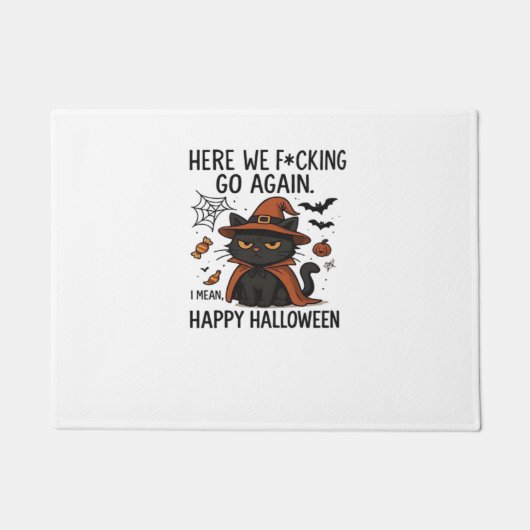 Grumpy Cat Halloween Classic T-shirt Deurmat (Voorkant)