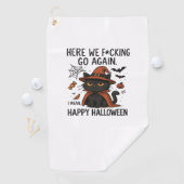 Grumpy Cat Halloween Classic T-shirt Golfhanddoek (Insitu)