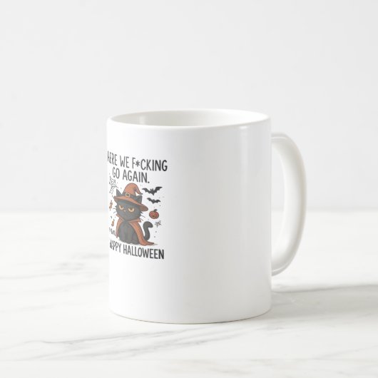 Grumpy Cat Halloween Classic T-Shirt Koffiemok (Voorkant rechts)