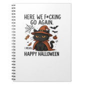 Grumpy Cat Halloween Classic T-shirt Notitieboek (Voorkant)