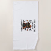 Grumpy Cat Halloween Classic T-shirt Strandlaken (Voorkant)