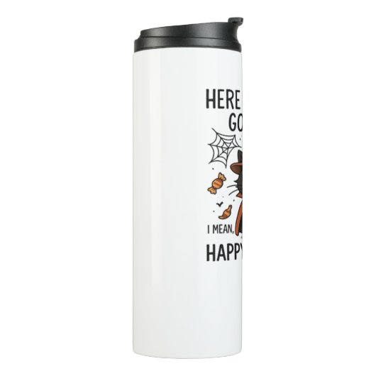 Grumpy Cat Halloween Classic T-shirt Thermosbeker (Gedraaid links)