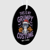 Grumpy Cat Halloween Kostuum Grappige Vakantie Die Ornament (voorkant)