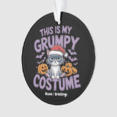 Grumpy Cat Halloween Kostuum Grappige Vakantie Die Ornament (voorkant)