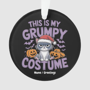 Grumpy Cat Halloween Kostuum Grappige Vakantie Die Ornament
