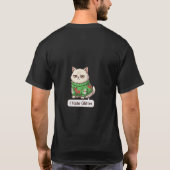 Grumpy Cat  Hate Glitter Ugly Christmas T-shirt (Achterkant)