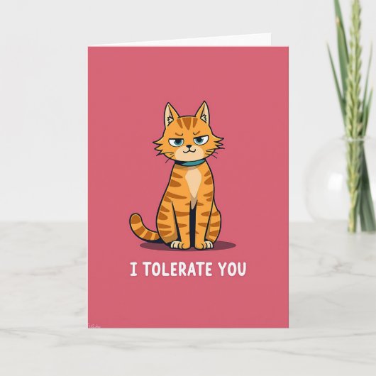 Grumpy Cat I Tolerate You Card Kaart (Voorkant)