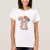 Grumpy Cat "I'm Fine" Funny Cartoon Shirt (Voorkant)