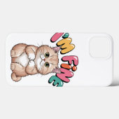 Grumpy Cat "I'm Fine" Funny Cartoon Shirt Case-Mate iPhone Case (Achterkant (horizontaal))