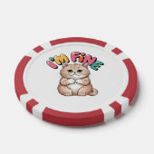 Grumpy Cat "I'm Fine" Funny Cartoon Shirt Poker Chips (Enkel)