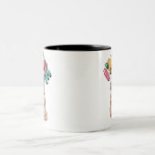 Grumpy Cat "I'm Fine" Funny Cartoon Shirt Tweekleurige Koffiemok (Center)