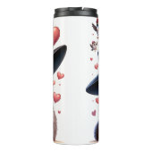 Grumpy Cat in de hoge hoed Thermosbeker (Achterkant)