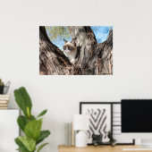 Grumpy Cat™ in een Poster met bomen (Thuiskantoor)