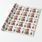 Grumpy Cat It's Christmas Again Aangepaste tekst Cadeaupapier (Uitgerold)