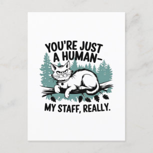 Grumpy Cat: "Je bent gewoon een mens, mijn persone Briefkaart