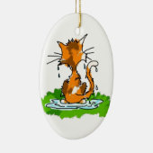 Grumpy Cat Keramisch Ornament (Rechts)