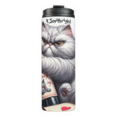 Grumpy Cat Knuffelen Wijnfles Thermosbeker (Voorkant)