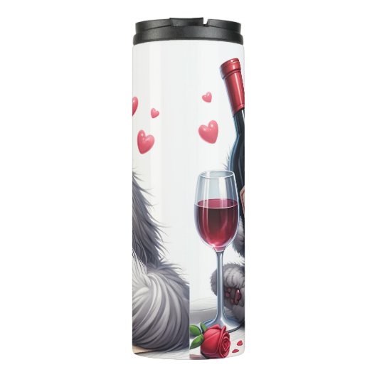 Grumpy Cat Knuffelen Wijnfles Thermosbeker (Achterkant)