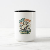 Grumpy Cat koffiemok | Ik negeer je niet, hoor gra Tweekleurige Koffiemok (Center)