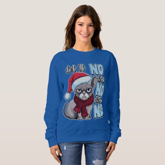 Grumpy Cat Let It No Trui (Voorkant volledig)