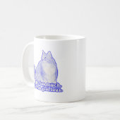 Grumpy cat meme for cat owners and kitten lovers koffiemok (Voorkant links)