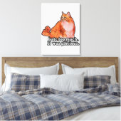 Grumpy cat meme for cat persons and kitten lovers canvas afdruk (Insitu (Slaapkamer))