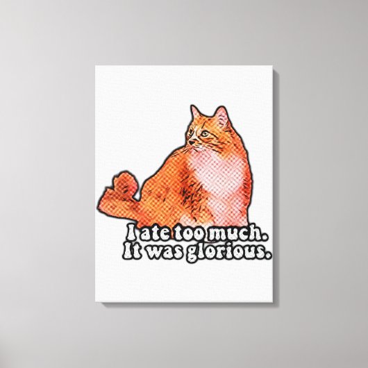 Grumpy cat meme for cat persons and kitten lovers canvas afdruk (Voorkant)